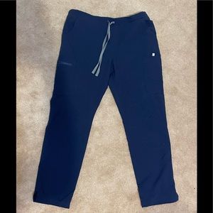 Large Navy Blue Figs Basic Scrub Pants.